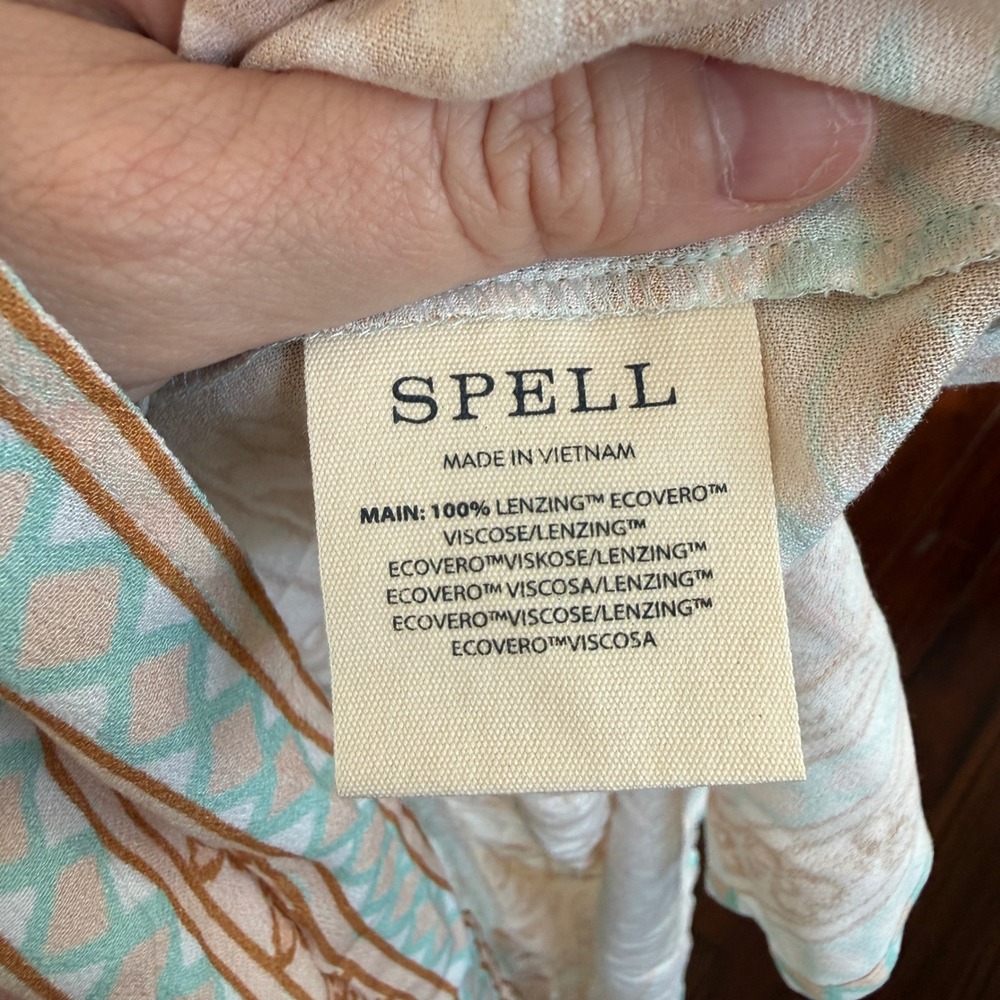 Spell Sweet Nothings Peppermint Maxi Skirt NWT L Boho Prairie Festival Resort - Picture 5 of 8